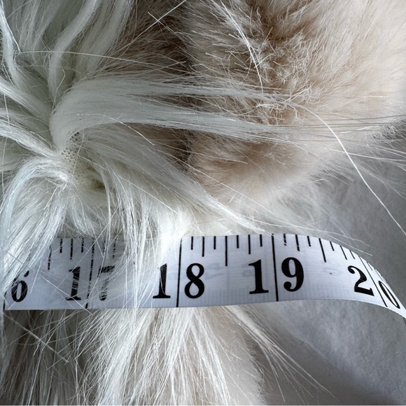 Zara Woman Faux Fur Colorblock Jacket – Cream & Taupe – XS - Picture 4 of 8